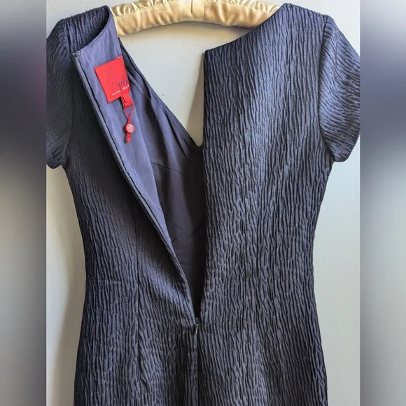 🎉HP🎉 EUC....Zac Posen Ruched Bodice Blue Dress Size 2 - Picture 7 of 9